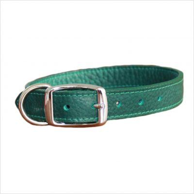 LUXE Leather Dog Collars – Forest Green