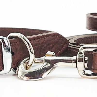 LUXE Leather Dog Collars – Chocolate Brown