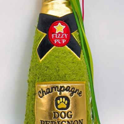 Christmas ‘Dog Perignon’ Champagne Bottle Dog Toy
