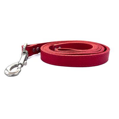 LUXE Leather Dog Leads – Ruby Red