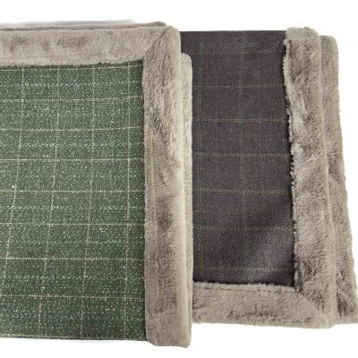 Tweed & Fur Reversible Blanket