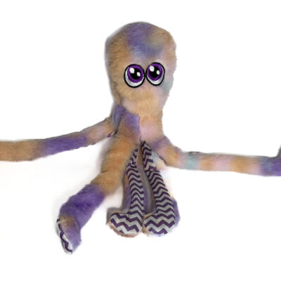 Plush Pastel Octopus Dog Toy